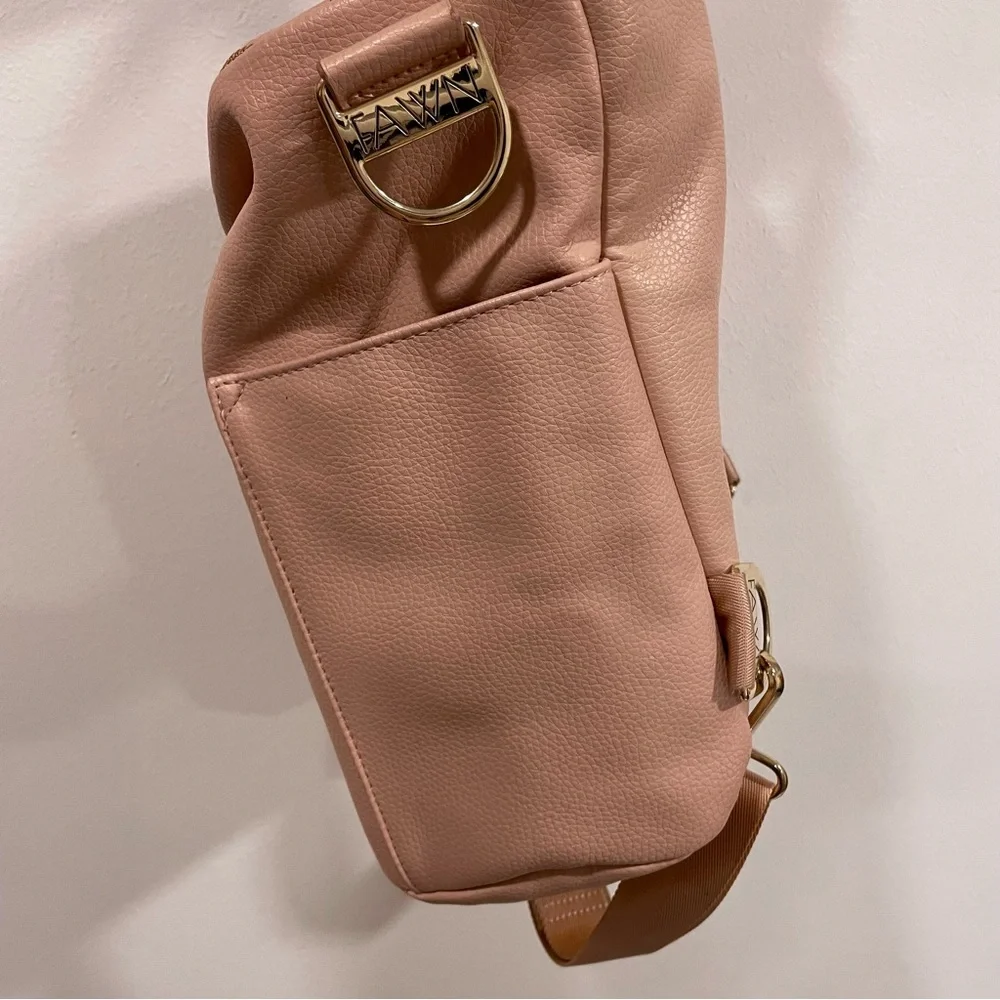 Fawn Design Diaper Bag Messenger Strap Backpack Warm Blush Pink Baby Bag Travel